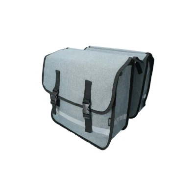 Afbeelding van Dresco Dubbele Fietstas 36 Liter Grijs