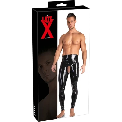 Afbeelding van Wetlook Latex Legging met Showmaster Opening