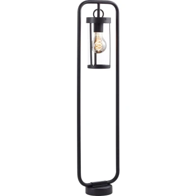 Afbeelding van BRILLIANT buitenvloerlamp, 85 cm, lantaarn, E27, metaal/glas, zwart