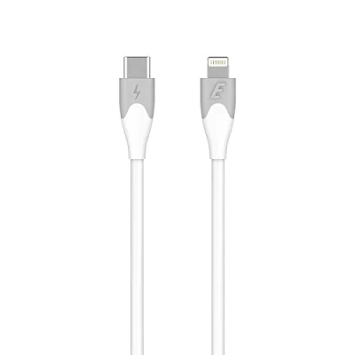 Afbeelding van Energizer C61CLNKWH4 USB C naar Lightning Tweekleurige Kabel 2m (Wit)