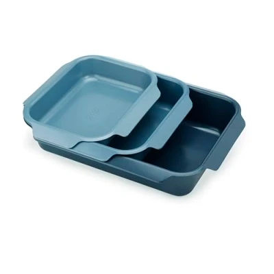 Image de Set de 3 plats a rotir Joseph Nest Bleu