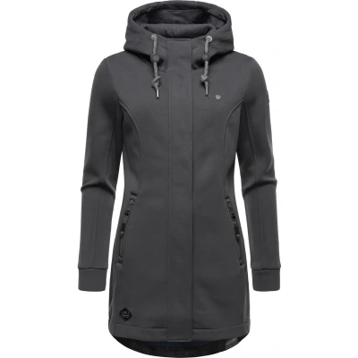 Afbeelding van Ragwear Letti Bonded Sweater met rits, Dames, Maat: Small, Dark grey