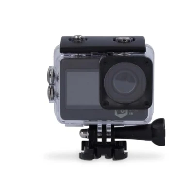 Afbeelding van Nedis Action Cam Dubbel scherm 5K@30fps 16 MPixel Waterbestendig tot: 30.0 m 80 min Wi Fi App beschikbaar voor: Android / IOS Mounts inbegrepen Zwart