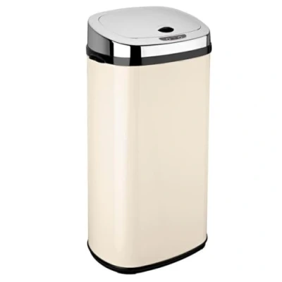 Image de Poubelle automatique 42l creme/inox Kitchen Move bat 42ls02a cream ss