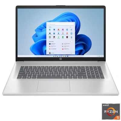 Afbeelding van HP 17 cp2047nb AMD Ryzen™ 5 7520U Laptop 43,9 cm (17.3&quot;) Full HD 8 GB LPDDR5 SDRAM 512 SSD Wi Fi (802.11ac) Windows 11 Home Zilver