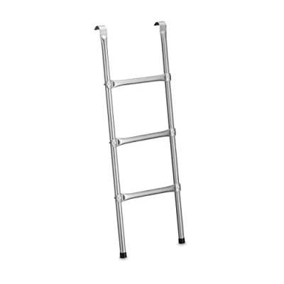 Afbeelding van Relaxdays Trampoline ladder, 96 cm, hangend, 3 treden, universeel, staal, zilver