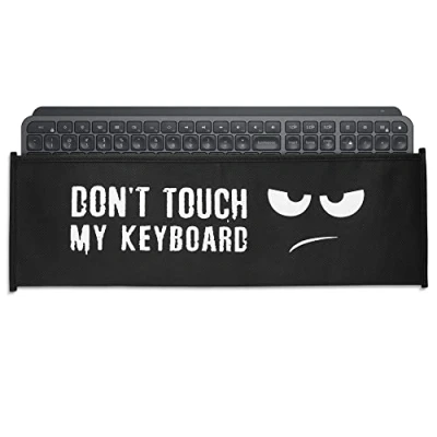 Afbeelding van kwmobile hoes geschikt voor Logitech MX Keys Wireless Beschermhoes toetsenbord Keyboard cover Don&#039;t Touch my design