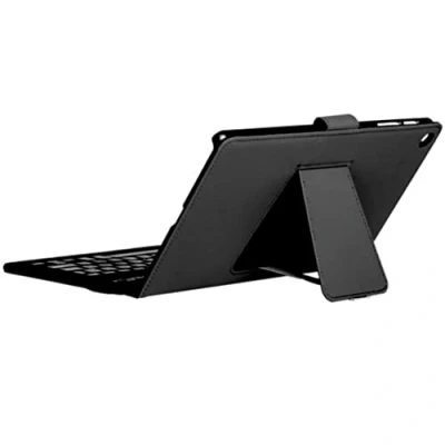 Afbeelding van Silver HT Hoes met Bluetooth toetsenbord voor Samsung Tab A 2019 10,1 inch (T510/T515) tablet standfunctie en hoge afwerkingen, zwart