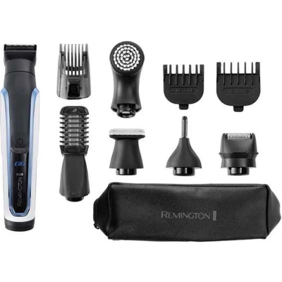 Afbeelding van Remington PG6000 Graphite Series multifunctionele trimmer, zelfslijpende messen, 4 verwisselbare koppen, snijgeleiders, waterdicht