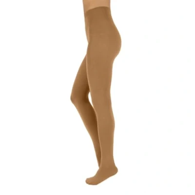 Afbeelding van CALZITALY Dikke panty van kasjmier, ondoorzichtig, voor de winter, S, M, L, XL, XXL, 3XL, 4XL, 150 DEN, Made in Italy, Kameel.