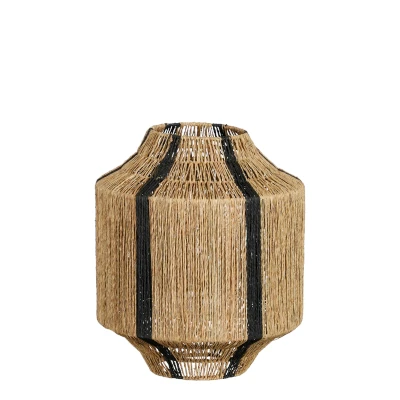 Afbeelding van Liliano Lantaarn H36 x Ø30 cm Jute Zwart