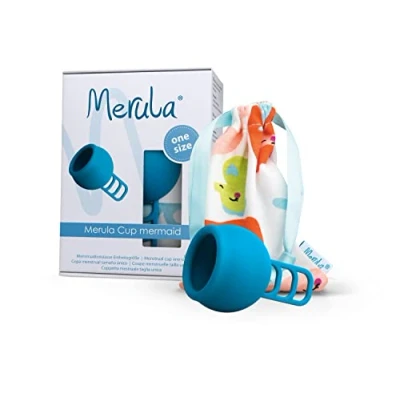 Afbeelding van Merula menstruatie cup mermaid blauw