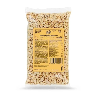 Image de KoRo Cacahuètes grillées sans huile et sel 1 kg Décortiquées, naturelles, additifs