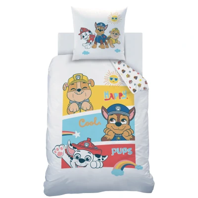 Afbeelding van PAW Patrol Dekbedovertrek Happy Eenpersoons 140 x 200 cm Katoen