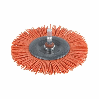 Afbeelding van Wolfcraft draadborstel 100x6mm rood nylon