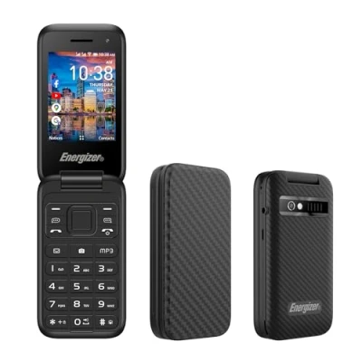 Afbeelding van Energizer Klapmobiel E282SC+ 4G LTE 1400 mAh batterij Dual Sim (Nano SIM) 3 jaar garantie Zwart Ontgrendeld Camera 2MP