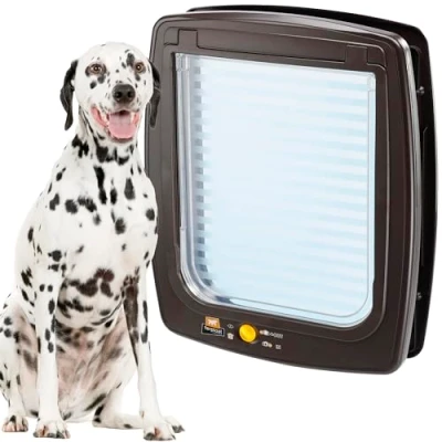 Afbeelding van Ferplast Katten En Hondenluik Swing 15 Bruin/transparant