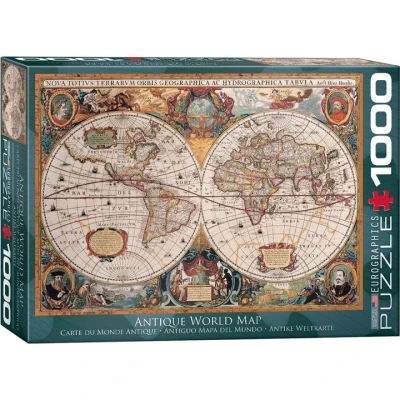 Afbeelding van Antique World Map Puzzel (1000)