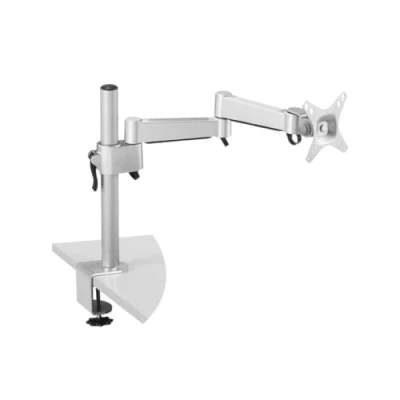 Afbeelding van DESQ® Monitorarm 17/40 Inch Zilvere zijdeglans afwerking Arm lengte 52 cm Bureauklem Aluminium
