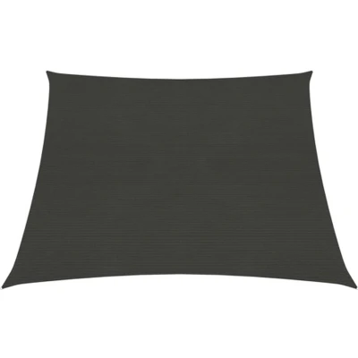 Afbeelding van Zonnezeil 160 g/m² 4/5x3 m HDPE antracietkleurig