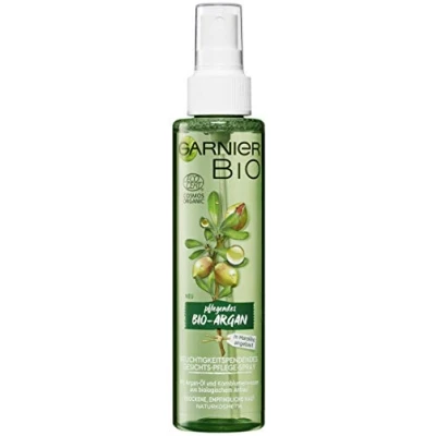 Afbeelding van Garnier Set van 2 biologische arganoliesprays voor het gezicht, gezichtsverzorging, natuurlijke cosmetica, hydraterende arganspray, x 150 ml