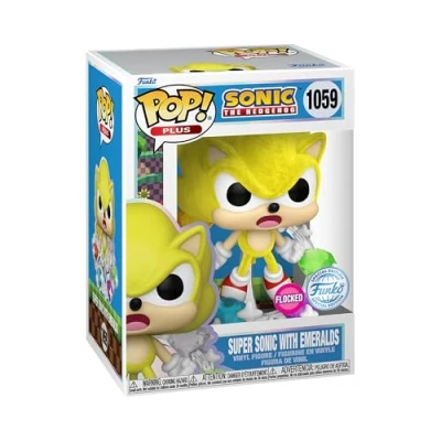 Afbeelding van Funko Pop! Meer: Sonic Super met Emeralds The Hedgehog Vinyl Verzamelfiguur Cadeau idee Officiële koopwaar Speelgoed voor kinderen en volwassenen