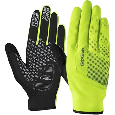 Afbeelding van Fietshandschoenen Gripgrab Ride Windproof Midseason maat S Fluogeel