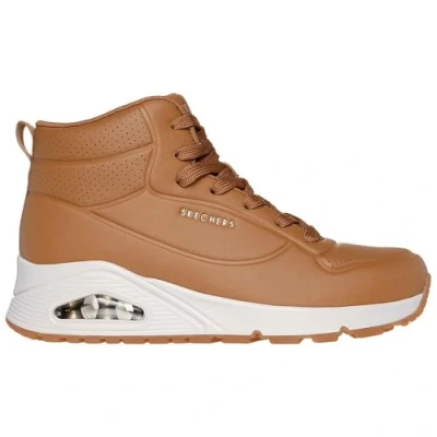 Afbeelding van Skechers Uno Stand High dames sneaker Cognac Maat 36