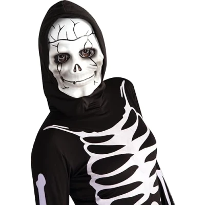 Afbeelding van RUBIES FRANCE Skelet masker met muts voor kinderen