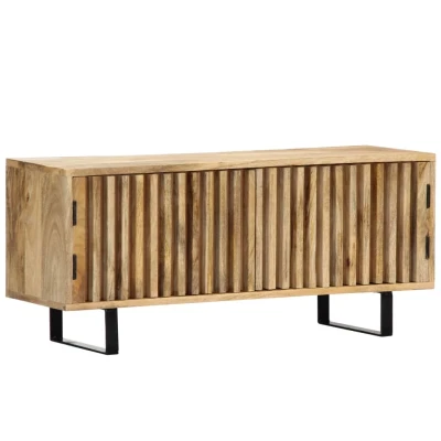 Afbeelding van Tv meubel 90x30x40 cm massief mangohout