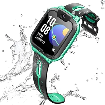 Afbeelding van IMOO Watch telefoon Z1 Kids Smart Watch, 4G Smartwatch met video en telefoongesprek, duurzaam, GPS horloge real time locatie IPX8 waterbestendigheid, groen