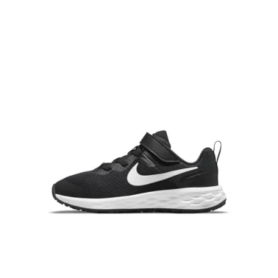 Afbeelding van NIKE Performance Revolution 6 (PSV) Hardloopschoenen neutraal black/whitedk smoke grey voor kinderen, Maat: 30, Black/white dk