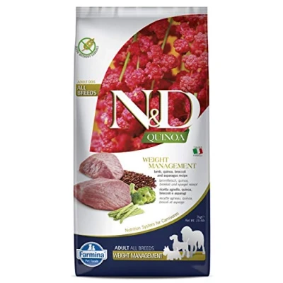 Afbeelding van Farmina N&amp;D Grain Free Dog Quinoa Adult Weight Management 7 kg Hond