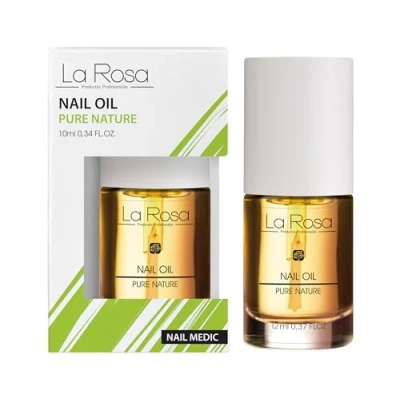 Image de LaRosa HUILE POUR CUTICULES avec Amande Douce, Argan et Jojoba Hydratant Nourrissant Vitamine E Extrait de Fleur Lotus Vegan Naturel à 93,6% 10 ml