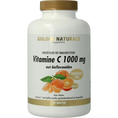 Afbeelding van Golden Naturals Vitamine C 1000mg met bioflavonoïden Tabletten