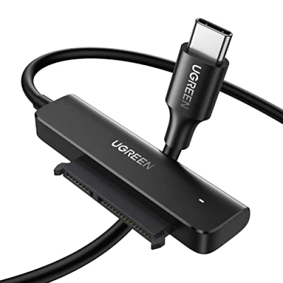 Afbeelding van UGREEN USB C 3.1 SATA kabel harde schijf type adapter naar voor 2,5 inch HDD SSD 10 TB ondersteunt UASP compatibel met iPhone 15 Plus Pro Max Windows Mac OS Linux