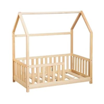 Afbeelding van Buxibo Kinderbed Houten Peuter Bed Huisbed 60x120cm