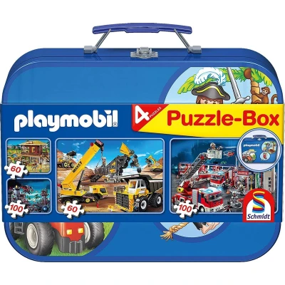 Afbeelding van Schmidt Puzzel: Playmobil Puzzelkoffer Kinderpuzzel