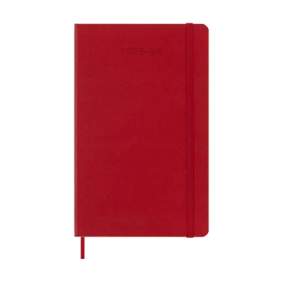 Image de Agenda civil Moleskine 18 mois Semainier Grand Format Dur Rouge