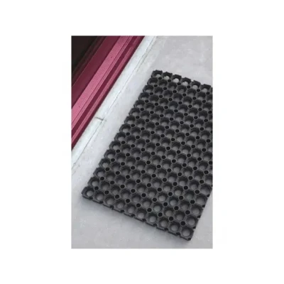 Afbeelding van Hamat Rubberen Deurmat Domino Ring 40x60 cm Zwart