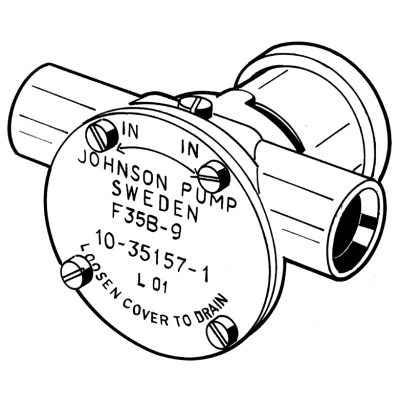 Afbeelding van Johnson pump zelfaanzuigende bronzen koelwater impellerpomp f35b 9 (nanni 2.40he)