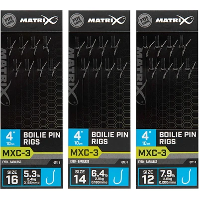 Afbeelding van Matrix Mxc 3 Sz 12 Barbless 0.20 Mm Boilie Pin Hakenboekje