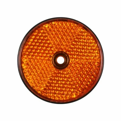 Afbeelding van Benson Schroefbevestiging Reflector Rond 60 mm Oranje