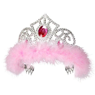 Afbeelding van Boland 44076 diadeem jasmijn, kroon, prinses, fee, glanzende kunststof, carnaval, themafeest, theater, kostuum