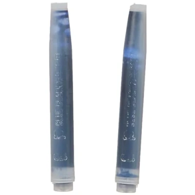 Afbeelding van Platinum inktpatronen vulpen zakje met 2 patronen Blauw
