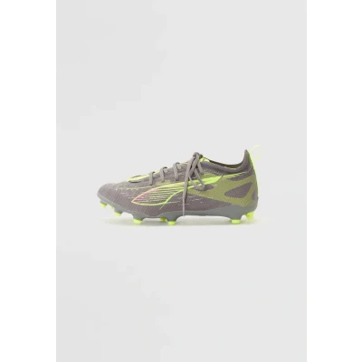 Afbeelding van Puma Ultra 5 PRO FG/AG JR Unisex Voetbalschoenen met kunststof noppen voor kinderen, Maat: 33, silver/yellow Kunststof/ textiel