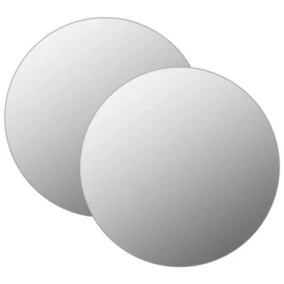 Afbeelding van Wandspiegels 2 st rond 40 cm glas