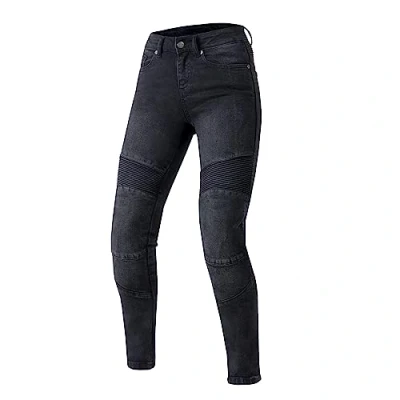 Afbeelding van OZONE Moto Agness II Lady damesjeans van duurzame materialen slim fit kniebeschermers Dupont kevlar binnen flexibel
