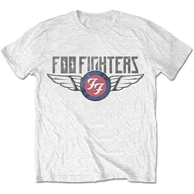 Afbeelding van Foo Fighters Flash Wings Heren T shirt XL Wit