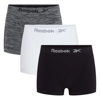 Afbeelding van Reebok Dale naadloze boxershorts voor heren, zwart/wit/grijs gemêleerd, L